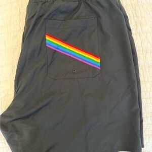 TomboyX Swim Trunks with Rainbow Accent